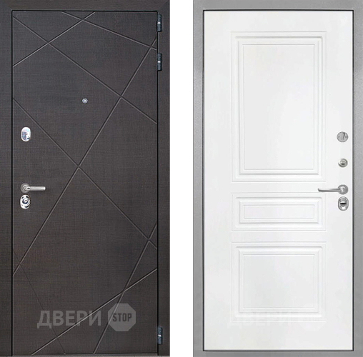 Входная металлическая Дверь Интекрон (INTECRON) Сенатор Лучи ФЛ-243 Белый матовый в Лобне