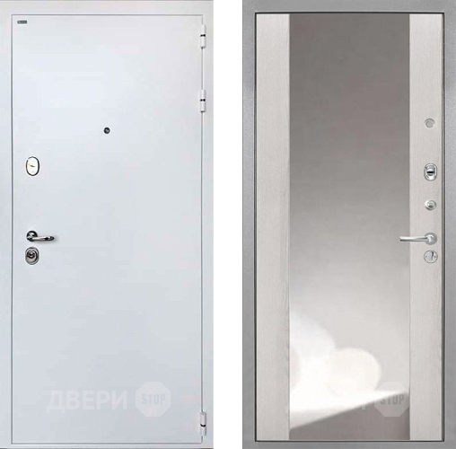 Дверь Интекрон (INTECRON) Колизей White ФЛЗ-516 Зеркало Сосна белая в Лобне