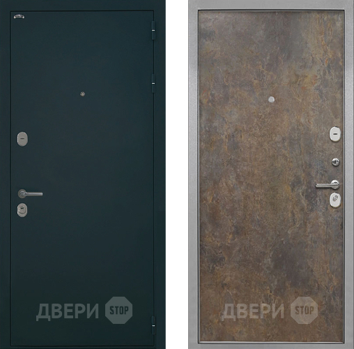 Входная металлическая Дверь Интекрон (INTECRON) Греция Гладкая Гранж в Лобне