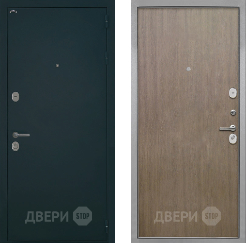 Входная металлическая Дверь Интекрон (INTECRON) Греция Гладкая шпон Венге коричневый в Лобне