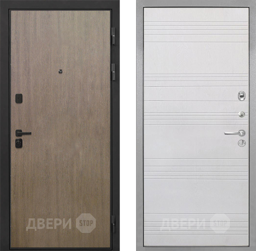 Входная металлическая Дверь Интекрон (INTECRON) Профит Black Венге Коричневый ФЛ-316 Белый ясень в Лобне