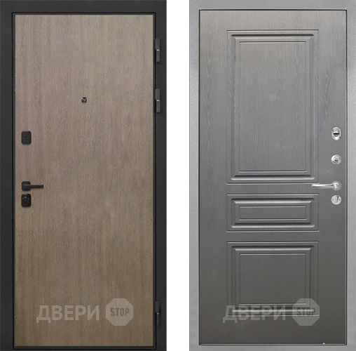 Входная металлическая Дверь Интекрон (INTECRON) Профит Black Венге Коричневый ФЛ-243 Графит вуд дуб в Лобне