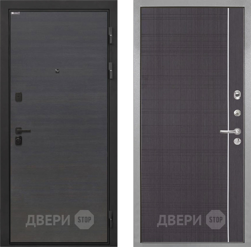 Входная металлическая Дверь Интекрон (INTECRON) Профит Black Эковенге В-07 с молдингом Венге в Лобне