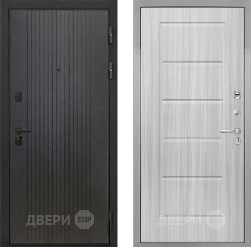 Входная металлическая Дверь Интекрон (INTECRON) Профит Black ФЛ-295 ФЛ-39 Сандал белый в Лобне