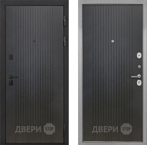 Входная металлическая Дверь Интекрон (INTECRON) Профит Black ФЛ-295 ФЛ-295 Лофт черный в Лобне