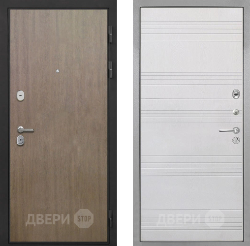 Входная металлическая Дверь Интекрон (INTECRON) Гектор Венге Коричневый ФЛ-316 Белый ясень в Лобне