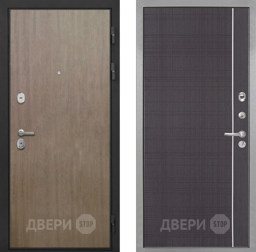Входная металлическая Дверь Интекрон (INTECRON) Гектор Венге Коричневый В-07 с молдингом Венге в Лобне