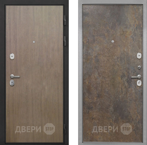 Входная металлическая Дверь Интекрон (INTECRON) Гектор Венге Коричневый Гладкая Гранж в Лобне