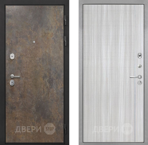 Входная металлическая Дверь Интекрон (INTECRON) Гектор Гранж В-07 с молдингом Сандал белый в Лобне
