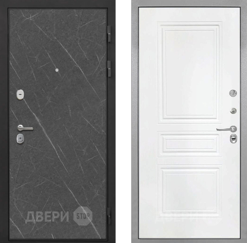 Дверь Интекрон (INTECRON) Гектор Гранит Лава Оникс ФЛ-243 Белый матовый в Лобне