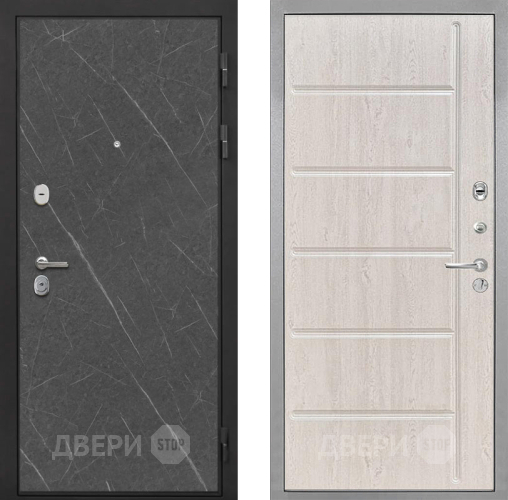Входная металлическая Дверь Интекрон (INTECRON) Гектор Гранит Лава Оникс ФЛ-102 Сосна белая в Лобне