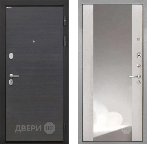 Входная металлическая Дверь Интекрон (INTECRON) Гектор Эковенге ФЛЗ-516 Зеркало Сосна белая в Лобне