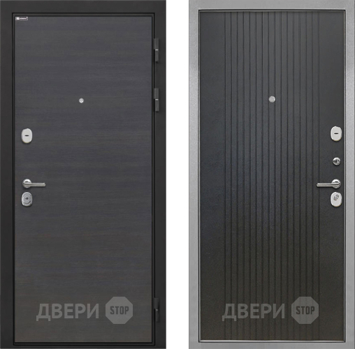 Входная металлическая Дверь Интекрон (INTECRON) Гектор Эковенге ФЛ-295 Лофт черный в Лобне