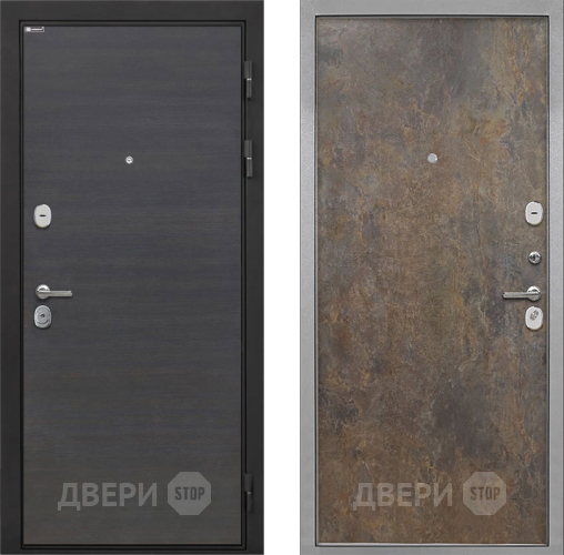 Входная металлическая Дверь Интекрон (INTECRON) Гектор Эковенге Гладкая Гранж в Лобне