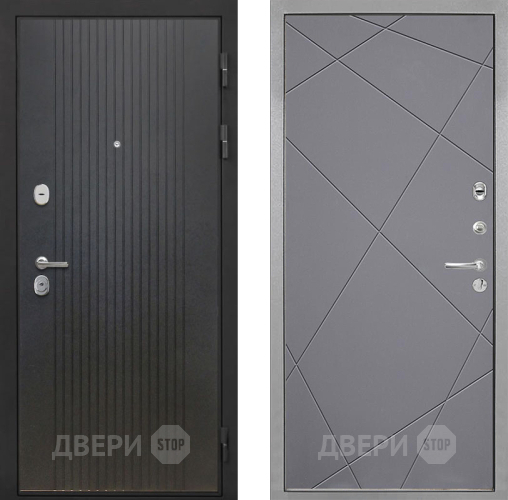 Входная металлическая Дверь Интекрон (INTECRON) Гектор ФЛ-295 Лучи-М Графит софт в Лобне