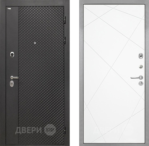 Входная металлическая Дверь Интекрон (INTECRON) Олимпия Black 4К Лучи-М Софт милк в Лобне