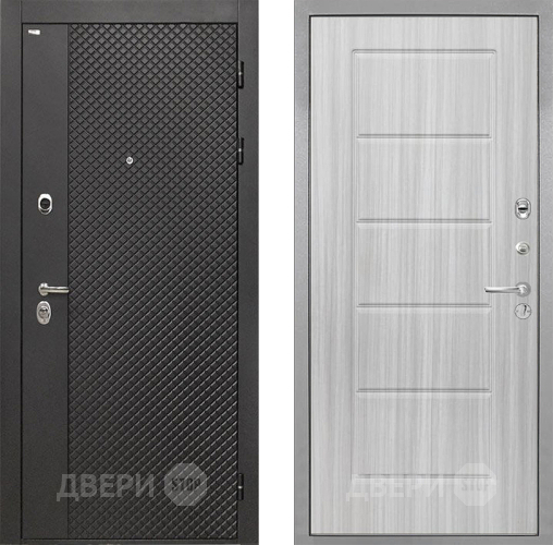 Входная металлическая Дверь Интекрон (INTECRON) Олимпия Black 4К ФЛ-39 Сандал белый в Лобне