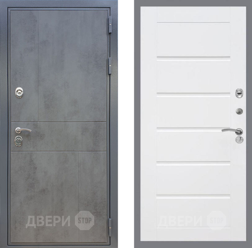 Входная металлическая Дверь Рекс (REX) ФЛ-290 Сити Белый ясень в Лобне
