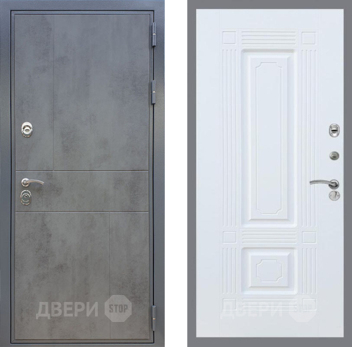 Входная металлическая Дверь Рекс (REX) ФЛ-290 FL-2 Силк Сноу в Лобне