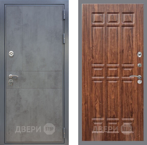 Входная металлическая Дверь Рекс (REX) ФЛ-290 FL-33 орех тисненый в Лобне