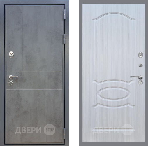 Входная металлическая Дверь Рекс (REX) ФЛ-290 FL-128 Сандал белый в Лобне