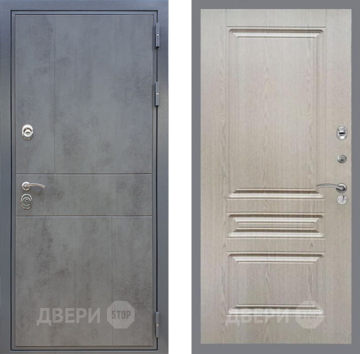 Входная металлическая Дверь Рекс (REX) ФЛ-290 FL-243 Беленый дуб в Лобне