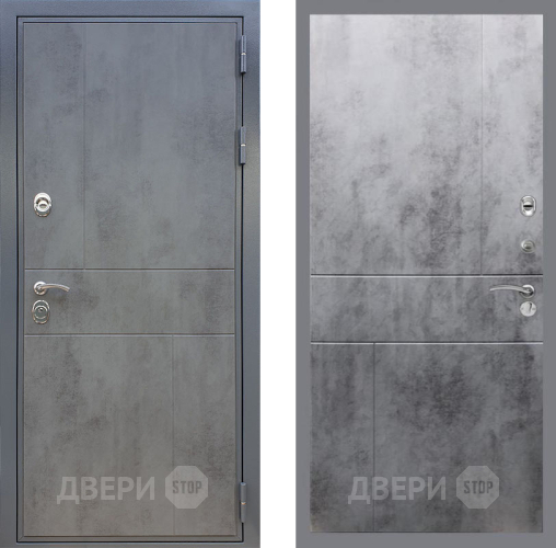 Входная металлическая Дверь Рекс (REX) ФЛ-290 FL-290 Бетон темный в Лобне