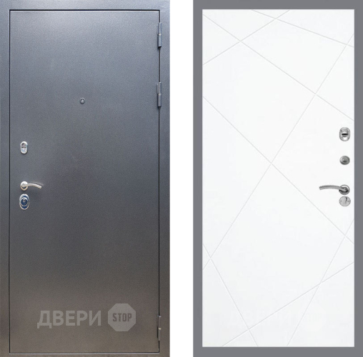 Входная металлическая Дверь Рекс (REX) 11 FL-291 Силк Сноу в Лобне