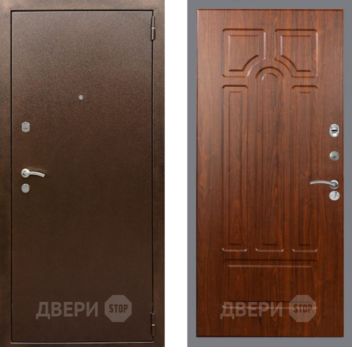 Входная металлическая Дверь Рекс (REX) 1А Медный Антик FL-58 Морёная берёза в Лобне