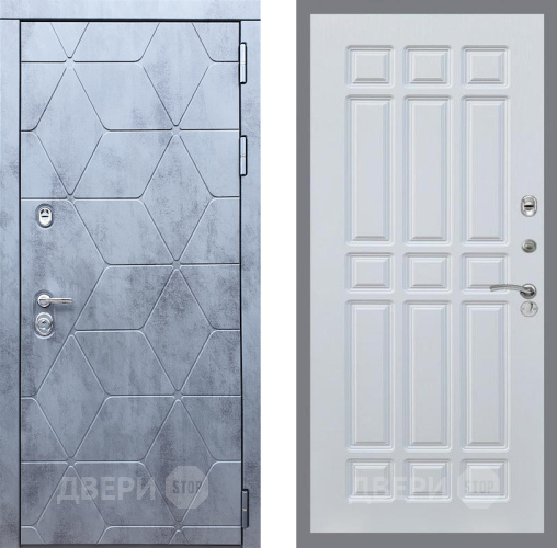 Входная металлическая Дверь Рекс (REX) 28 FL-33 Белый ясень в Лобне