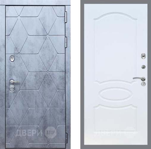 Входная металлическая Дверь Рекс (REX) 28 FL-128 Белый ясень в Лобне