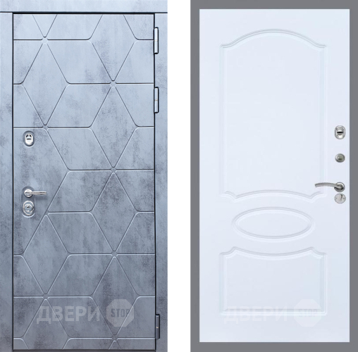 Входная металлическая Дверь Рекс (REX) 28 FL-128 Силк Сноу в Лобне