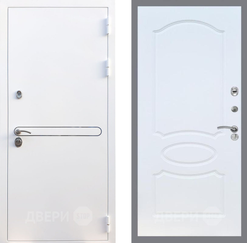 Входная металлическая Дверь Рекс (REX) 27 FL-128 Белый ясень в Лобне