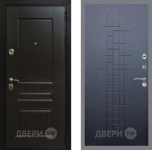 Входная металлическая Дверь Рекс (REX) Премиум-Н FL-289 Ясень черный в Лобне