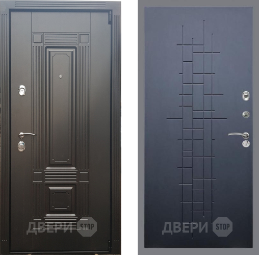 Входная металлическая Дверь Рекс (REX) 9 FL-289 Ясень черный в Лобне