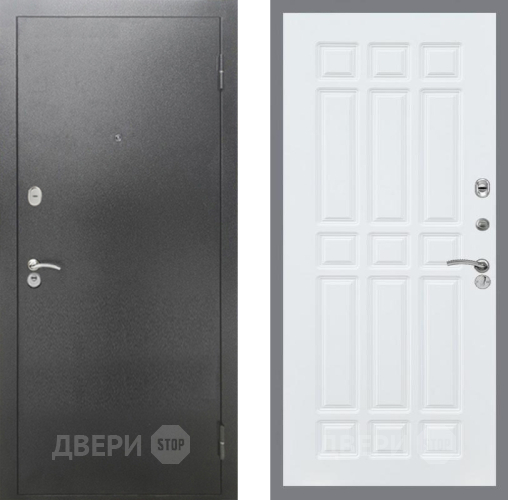 Дверь Рекс (REX) 2А Серебро Антик FL-33 Силк Сноу в Лобне