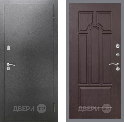 Входная металлическая Дверь Рекс (REX) 2А Серебро Антик FL-58 Венге в Лобне