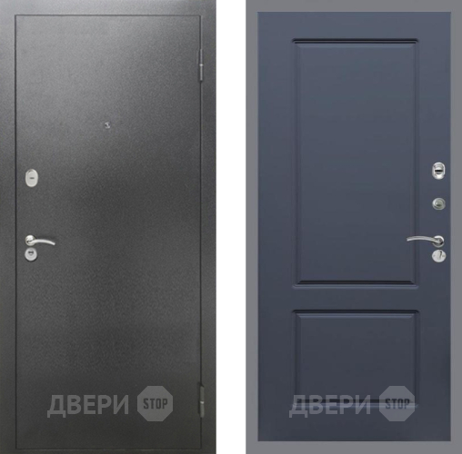 Дверь Рекс (REX) 2А Серебро Антик FL-117 Силк титан в Лобне