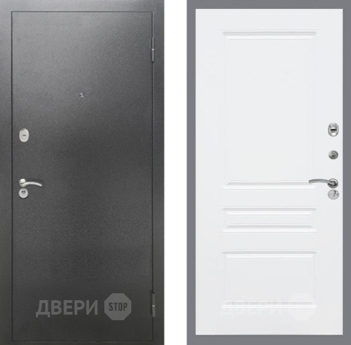 Дверь Рекс (REX) 2А Серебро Антик FL-243 Силк Сноу в Лобне