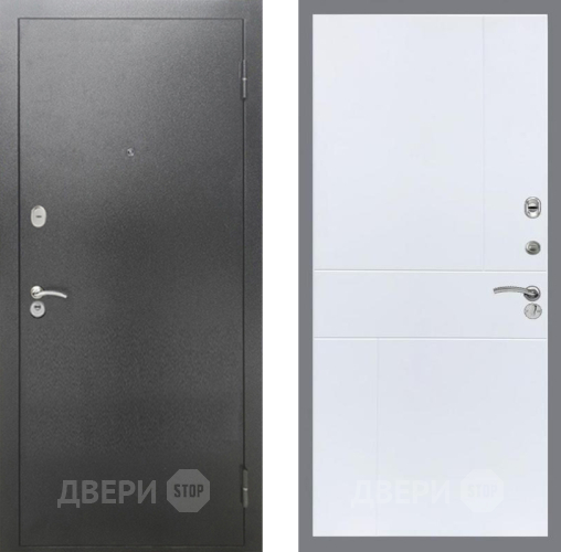 Дверь Рекс (REX) 2А Серебро Антик FL-290 Силк Сноу в Лобне