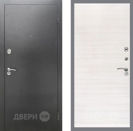 Входная металлическая Дверь Рекс (REX) 2А Серебро Антик GL Акация в Лобне