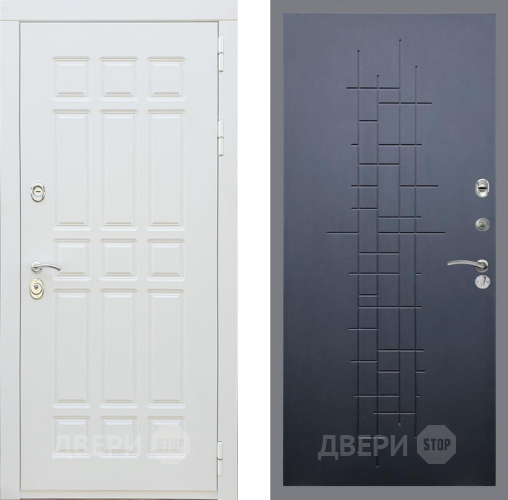 Входная металлическая Дверь Рекс (REX) 8 Силк Сноу FL-289 Ясень черный в Лобне