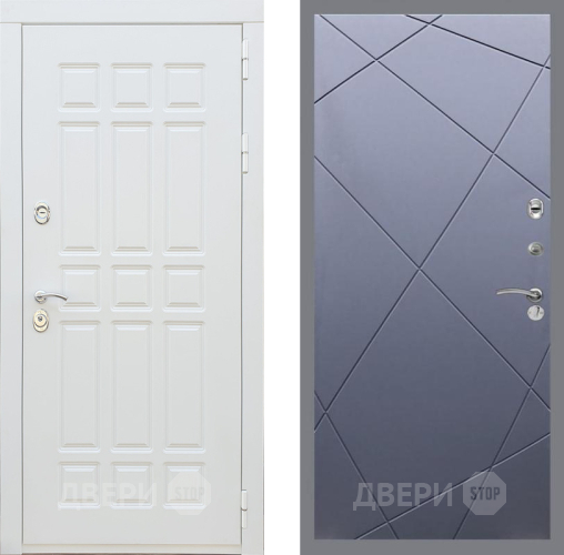 Входная металлическая Дверь Рекс (REX) 8 Силк Сноу FL-291 Силк титан в Лобне
