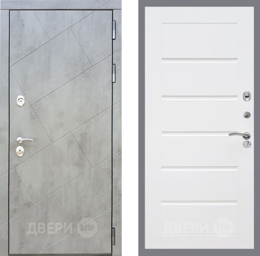 Входная металлическая Дверь Рекс (REX) 22 Сити Белый ясень в Лобне