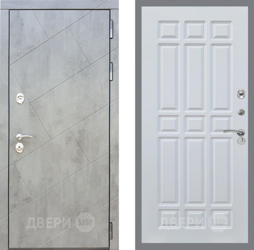 Входная металлическая Дверь Рекс (REX) 22 FL-33 Белый ясень в Лобне
