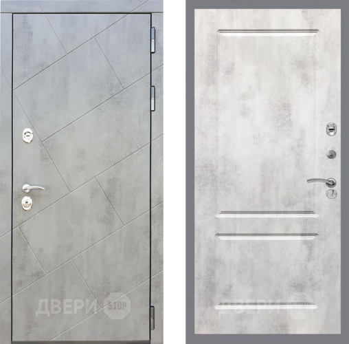Входная металлическая Дверь Рекс (REX) 22 FL-117 Бетон светлый в Лобне