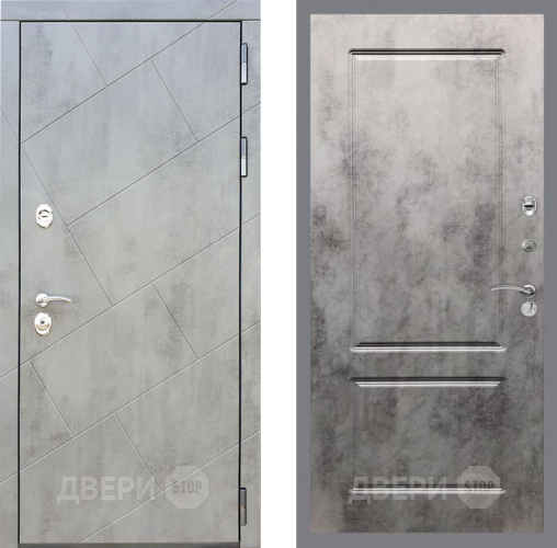 Входная металлическая Дверь Рекс (REX) 22 FL-117 Бетон темный в Лобне