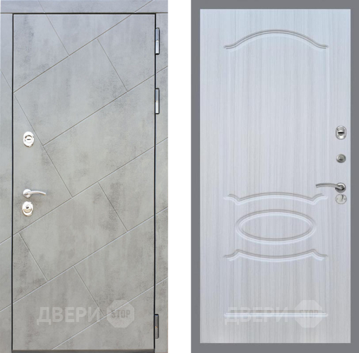 Входная металлическая Дверь Рекс (REX) 22 FL-128 Сандал белый в Лобне