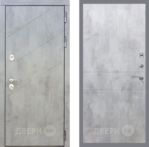 Входная металлическая Дверь Рекс (REX) 22 FL-290 Бетон светлый в Лобне
