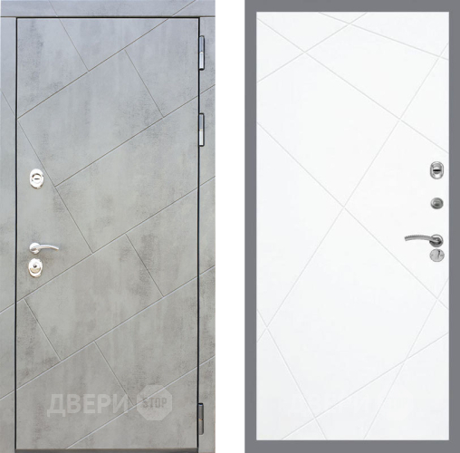 Входная металлическая Дверь Рекс (REX) 22 FL-291 Силк Сноу в Лобне